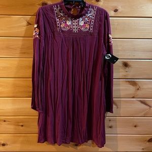 Midi long sleeved dress
